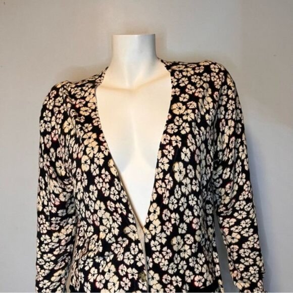 Marc By Marc Jacobs 100% Cotton Floral Printed Cardigan Size S - Picture 6 of 6
